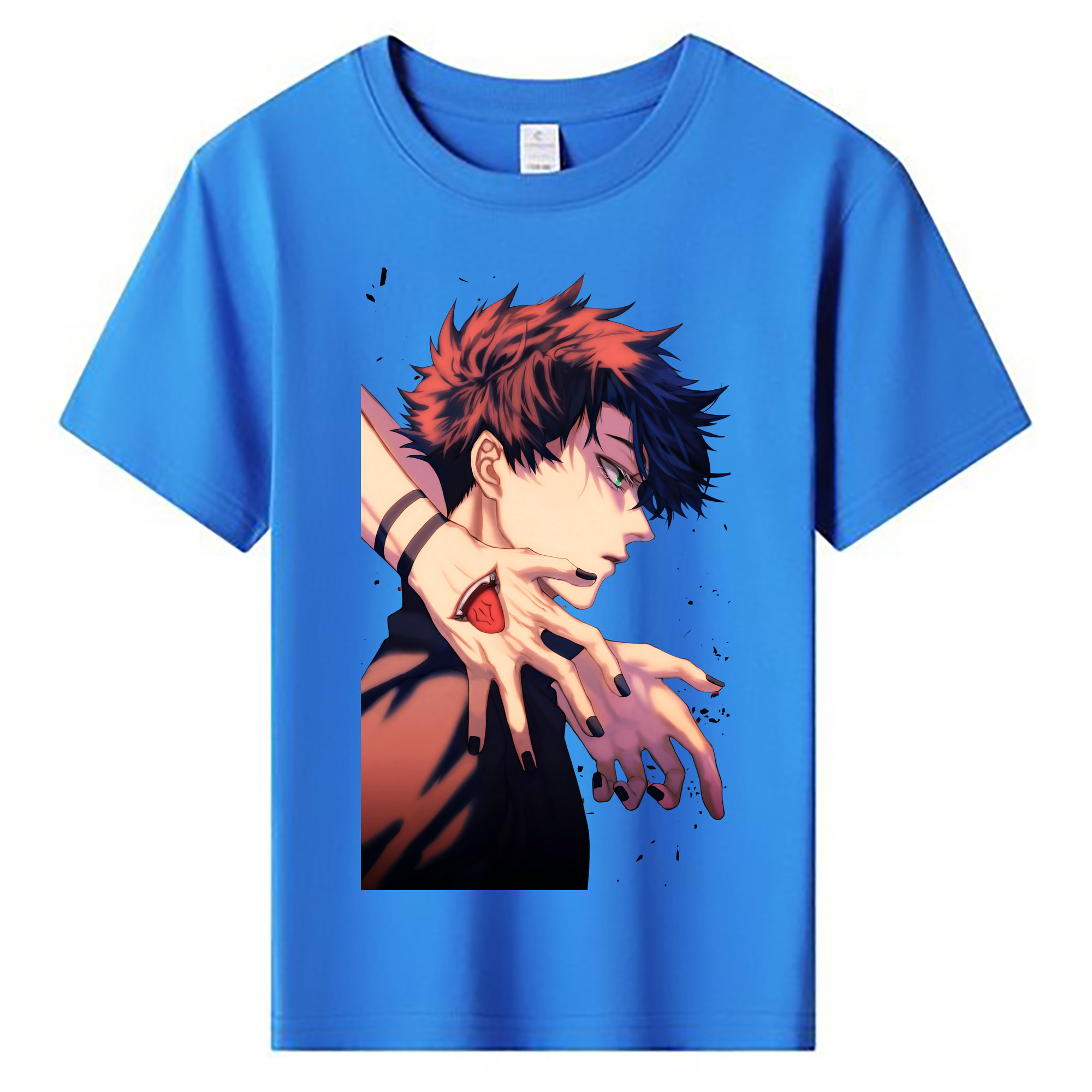 （画像用） 呪術廻戦 Jujutsu Kaisen 綿100％キッズTシャツ（フロントプリント）